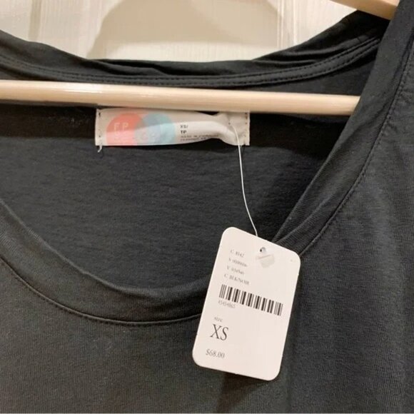 FREE PEOPLE Black Sweetness Beach Tunic Swim Coverup Bell-Sleeves Dress - Picture 8 of 8